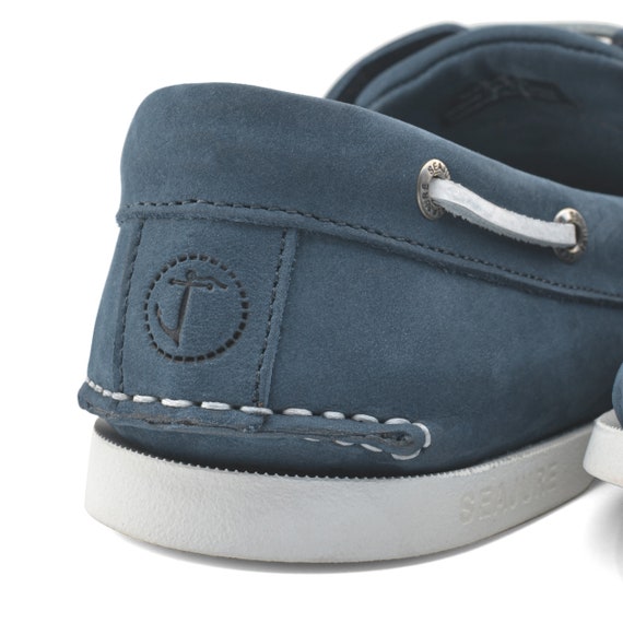 Seajure Herren Bootsschuhe Binz Blaues Nubukleder Seajure Herren Bootsschuhe Binz Blaues Nubukleder