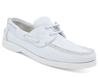 Women’s Boat Shoes Seajure Shoal Leather White