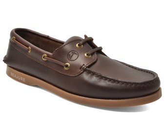 Men’s Boat Shoes Seajure Tallow Brown Leather