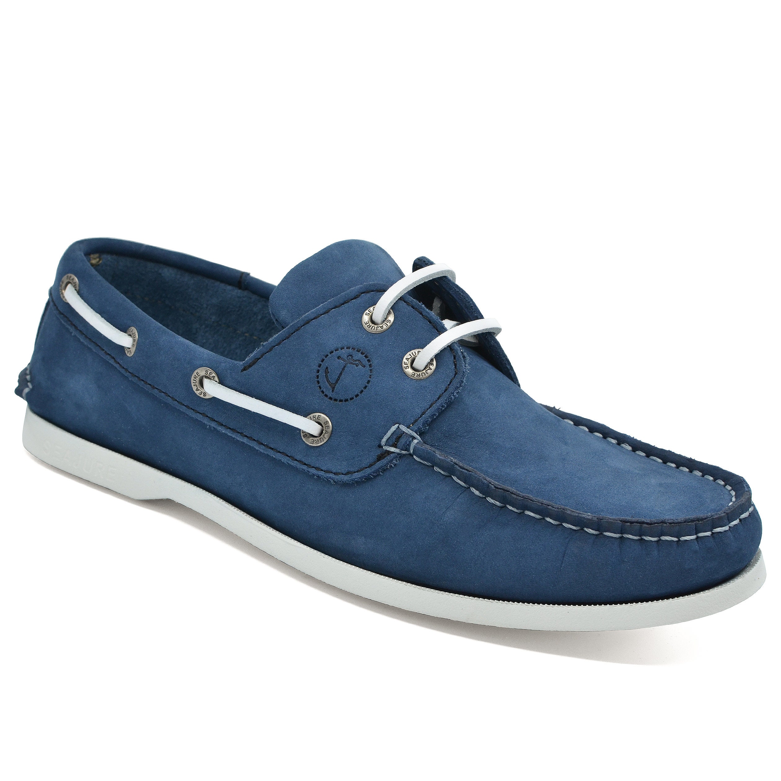 Navy and white boat shoes hotsell