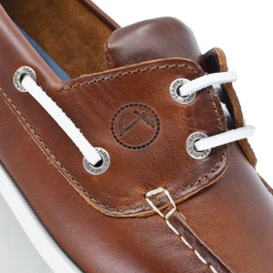 Mens Boat Shoes Seajure Silistar Brown Leather image 6