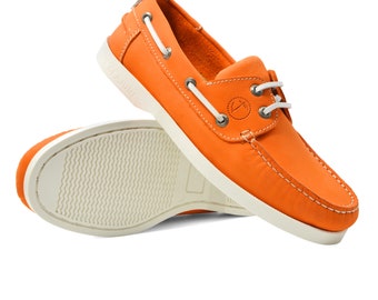 Damen Bootsschuhe Seajure Vadu Orange Nubukleder