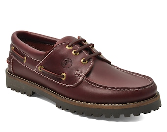 Men’s Boat Shoes Seajure Oran Bordeaux Leather