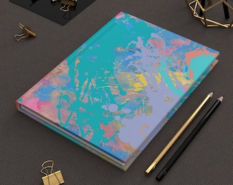 Abstract Journal, Original Art Gratitude Journal, Quaderno con copertina rigida opaca, Chic Stationary, Chic Stationary il regalo perfetto, Regali d'arte