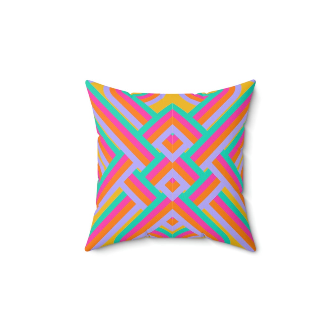 Retro Accent Pillow, Mid Century Pillow, Designer Throw Pillow