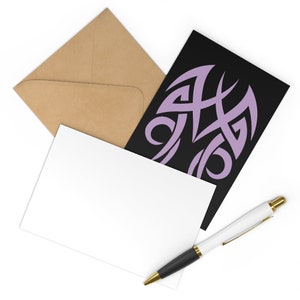 Cartes de correspondance tribales artistiques, cartes de correspondance vierges, superbes cartes postales, avec enveloppes, certaines avec boîtes-cadeaux et emballages cadeaux assortis, papeterie chic