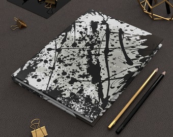Abstract Original Art Gratitude Journal, quaderno a righe opaco con copertina rigida, cancelleria chic, il regalo perfetto, le migliori idee regalo, regali d'arte