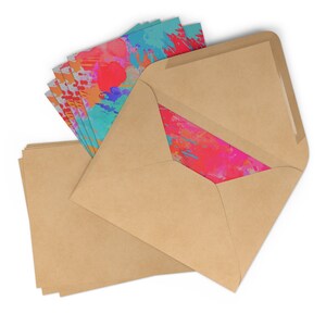 Cartes de correspondance artistiques, cartes de correspondance vierges, superbes cartes postales, avec enveloppes, certaines avec boîtes-cadeaux et emballages cadeaux assortis, papeterie chic