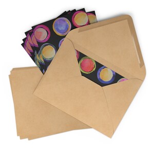 Cartes de correspondance artistiques, cartes de correspondance vierges, superbes cartes postales, avec enveloppes, certaines avec boîtes-cadeaux et emballages cadeaux assortis, papeterie chic