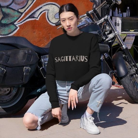 Zodiac Top Cropped Sweatshirt Designer Sweatshirt - Etsy