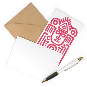 Artful Tribal Notecards, Blank Note Cards, Stunning post cards, with envelopes, Some with matching gift boxes and gift wrap, chic stationary