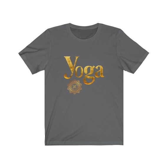 Designer Yoga T Shirt, Yoga Top, Yoga Shirt With Elegant Gold Letters, Yoga  Shirt, Yoga Gifts, Chic T-shirts -  Canada