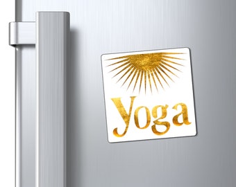 Yoga Magnet decal, Magnet Art, Magnet Décor, Magnet tiles, Boho decor, Best Gifts, great gift items for gift bags, YOGA GIFT, chic magnets