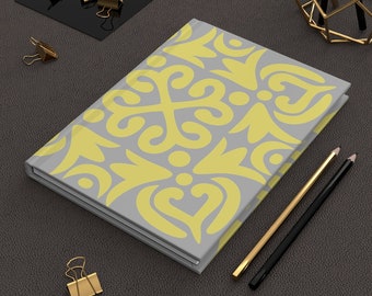 Tribal Design Journal, Abstract Gratitude Journal, Hardcover Matte Notebook, Best Gifts, Lined Notebook Journal, Best Gift Ideas, Art Gifts