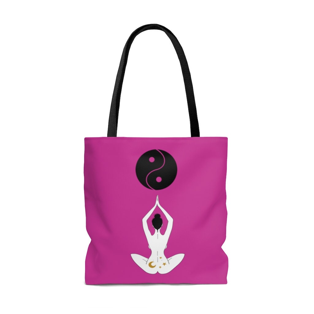Yoga Tote Bag Meditation Pose Boho Chic TOTE BAG Yoga Etsy UK