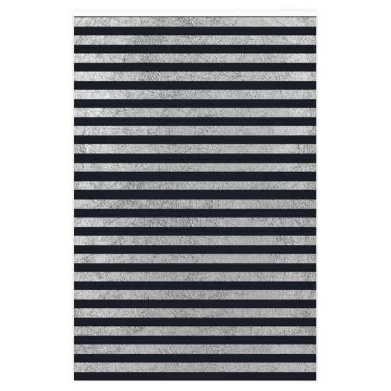 Grey Stripe Wrapping Paper