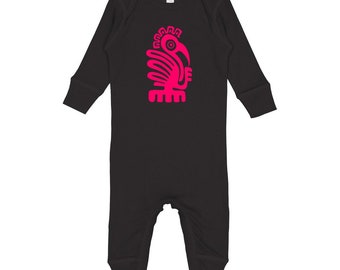 Designer Baby Jumpsuit, Unisex Romper, Yoga Inspired Infant Long Sleeve / Legged Baby Rib Bodysuit