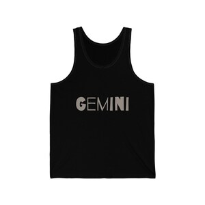 Designer Tank Top, Sternzeichen Top,Gemini Shirt, Yoga Top, Astrologie Top,Unisex Geschenk,Unisex Geschenke