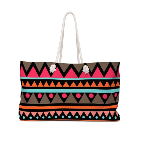 Tribal Weekender Designer Tragetasche Strandtasche Reisetasche groBe Einkaufstasche Tribal Chic nachhaltige Geschenke schicke Geschenke Kunstgeschenke Etsy