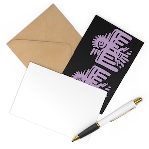 Cartes de correspondance tribales artistiques, cartes de correspondance vierges, superbes cartes postales, avec enveloppes, certaines avec boîtes-cadeaux et emballages cadeaux assortis, papeterie chic