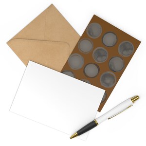 Cartes de correspondance rétro, cartes de correspondance vierges, cartes de correspondance avec enveloppes, cartes de correspondance artistiques à pois, papeterie chic, cadeaux chics, papeterie chic