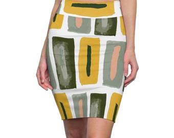 Retro Design Women's Pencil Skirt, Skirts for Women