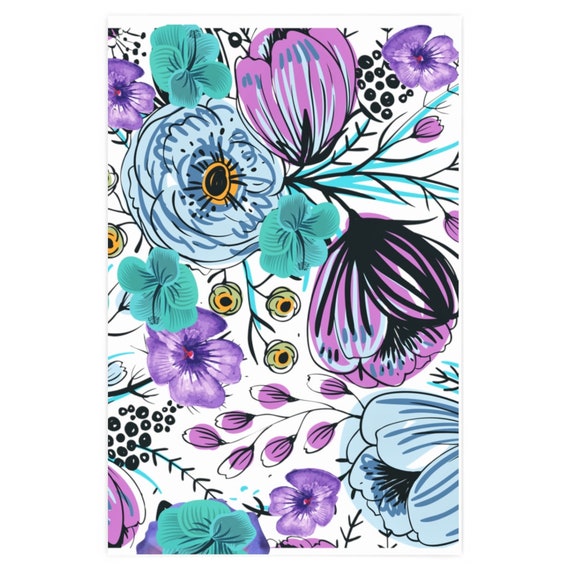 Floral Wrapping Paper - Contemporary & Traditional Designs - Box