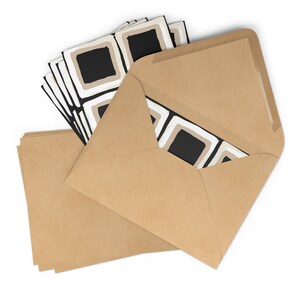 Cartes de correspondance tribales artistiques, cartes de correspondance vierges, superbes cartes postales, avec enveloppes, certaines avec boîtes-cadeaux et emballages cadeaux assortis, papeterie chic