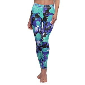 Abstract Designer Leggings, Yoga Pants, Artful Design