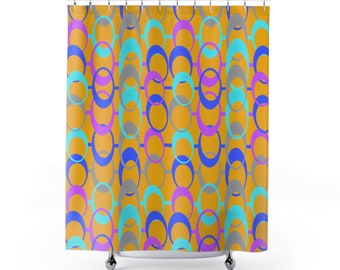 Mid Century Modern Inspired Shower Curtains, Retro Desiger Shower curtains