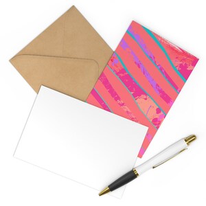 Cartes de correspondance abstraites, Cartes de correspondance vierges, Cartes de correspondance, avec enveloppes, Certaines avec boîtes-cadeaux et emballages cadeaux assortis, Papeterie chic, Cadeaux chics