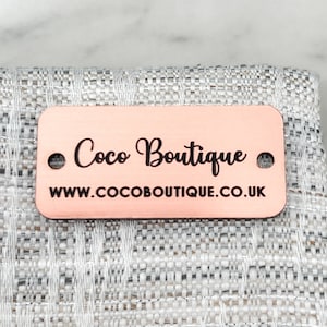 Merklabels, gepersonaliseerde bedrijfslogotag, websitereclame, kleine bedrijven, luxe 2-laags acrylproductlabels, kraampjes, marketing