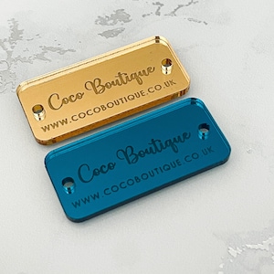 Brand Labels, Personalised Business Tag, Website Advertising, Small Businesses, Mirror or Acrylic Product Labels, Stall Tags, Marketing
