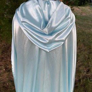 Floor length cloak with lined hood. Elf, fairy, princess, queen, maiden, ren fair image 6