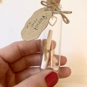 Message in a Bottle, Wedding Gift, Will You Be My Bridesmaid Gift, Crystal Anniversary Gift, Thinking of You Gift, Bride Gift, crystal lover