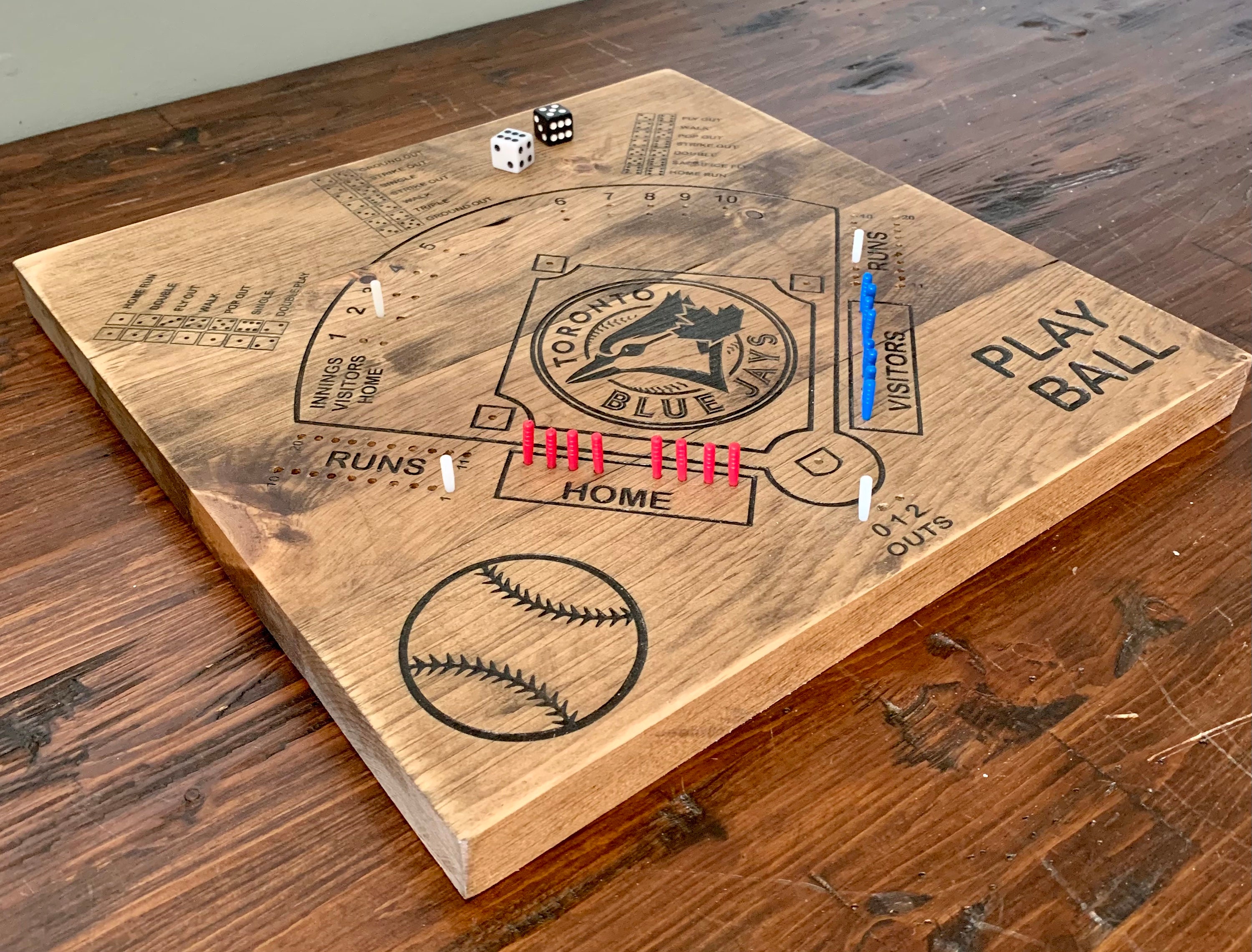 Dice Baseball board game Etsy