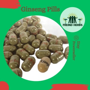 GINSENG PILLS Traditional herbs for weight gain make your body fat, appetite enhancer for Health,All Fresh Natural Herbs, Herb WildCrafted image 1