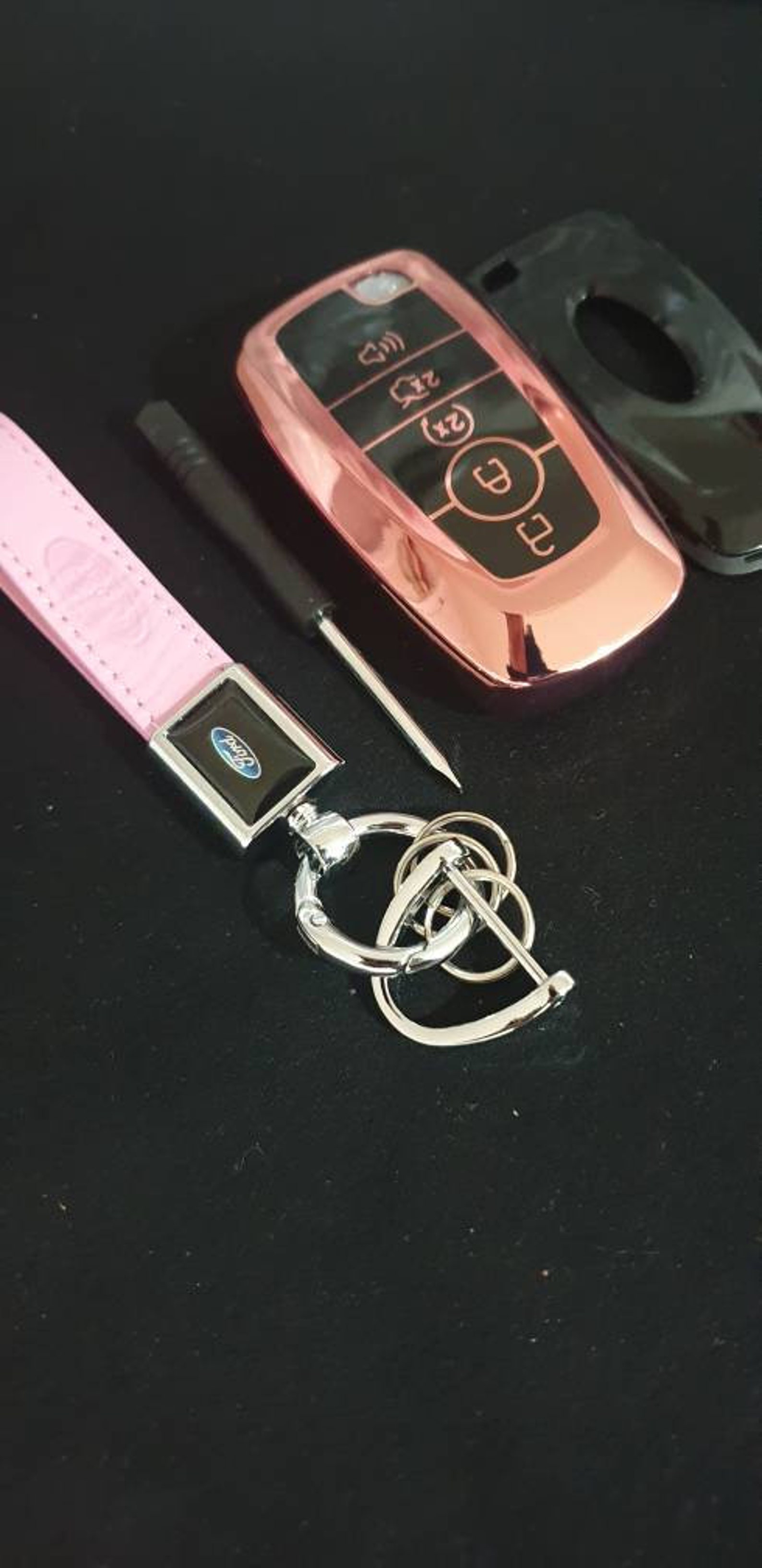 New Ford Car Key Fob Cover Case Keychain pink Etsy