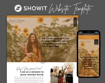 Showit Website Template for Coaches, Coaching Template, eCommerce,Digital Marketing, Service Business Website Template, Instant Download