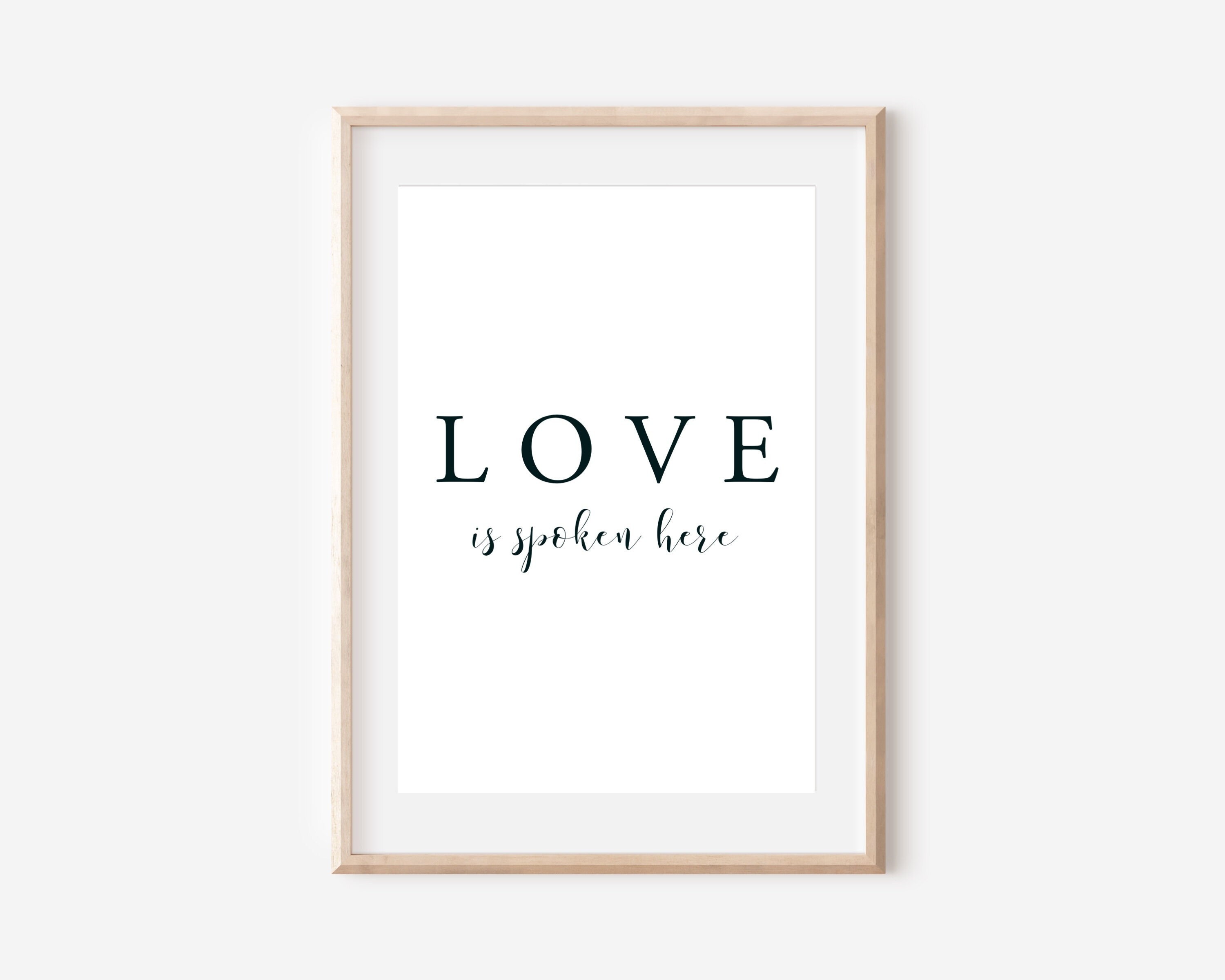 Love is Spoken Here SVG/PNG/PDF. Primary Song. Religious Wall Art