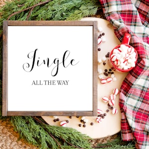 Jingle All The Way SVG. Christmas Song Quote. Holiday Cut File. Holiday Digital Print. Modern Farmhouse Christmas Sign. Christmas Decor.