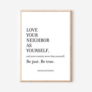 Thomas Jefferson Quote SVG/PNG/PDF. Patriotic Wall Art. Minimalist Classroom Wall Decor and Print.