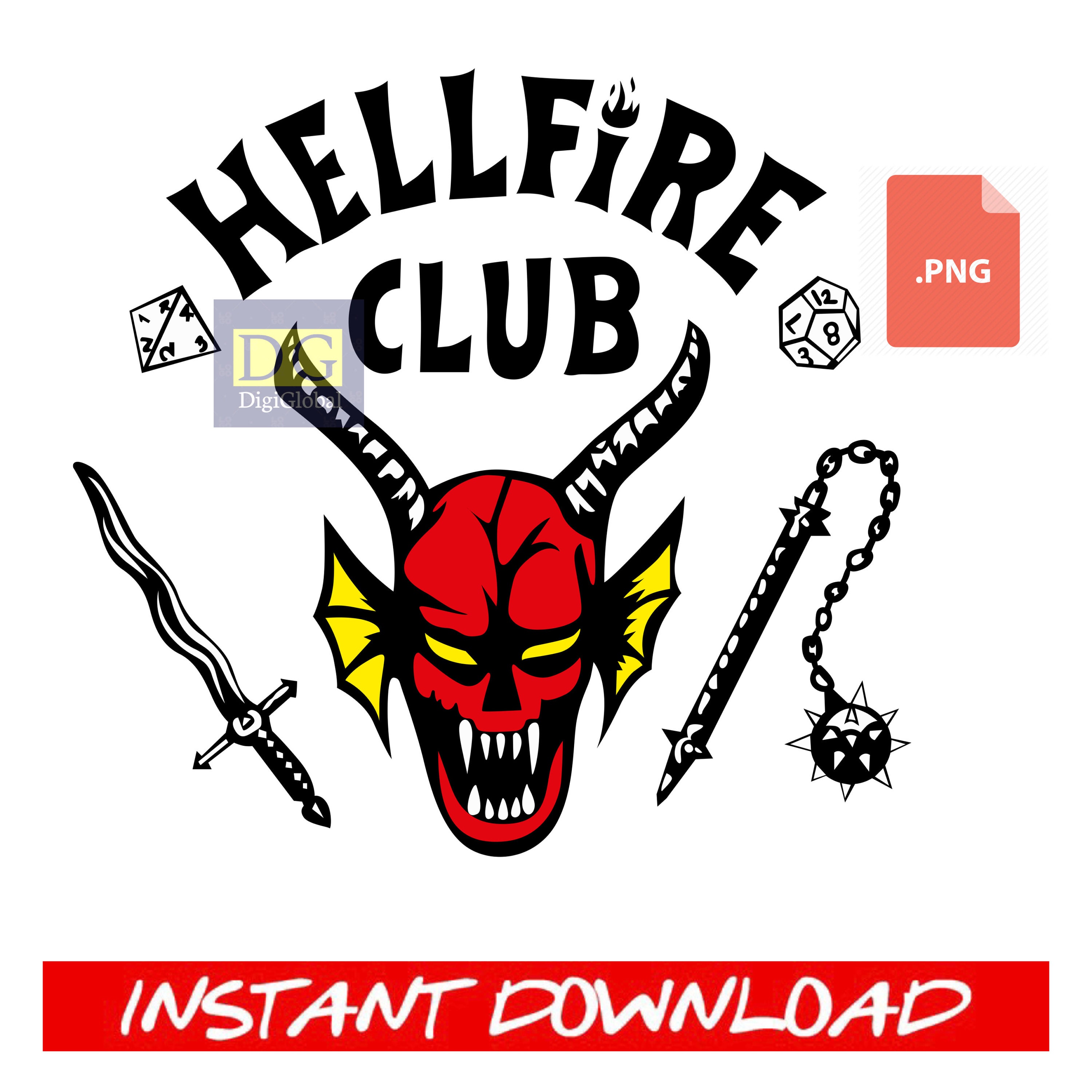 Hellfire Club Stranger Things season 4 PNG SVG | Etsy