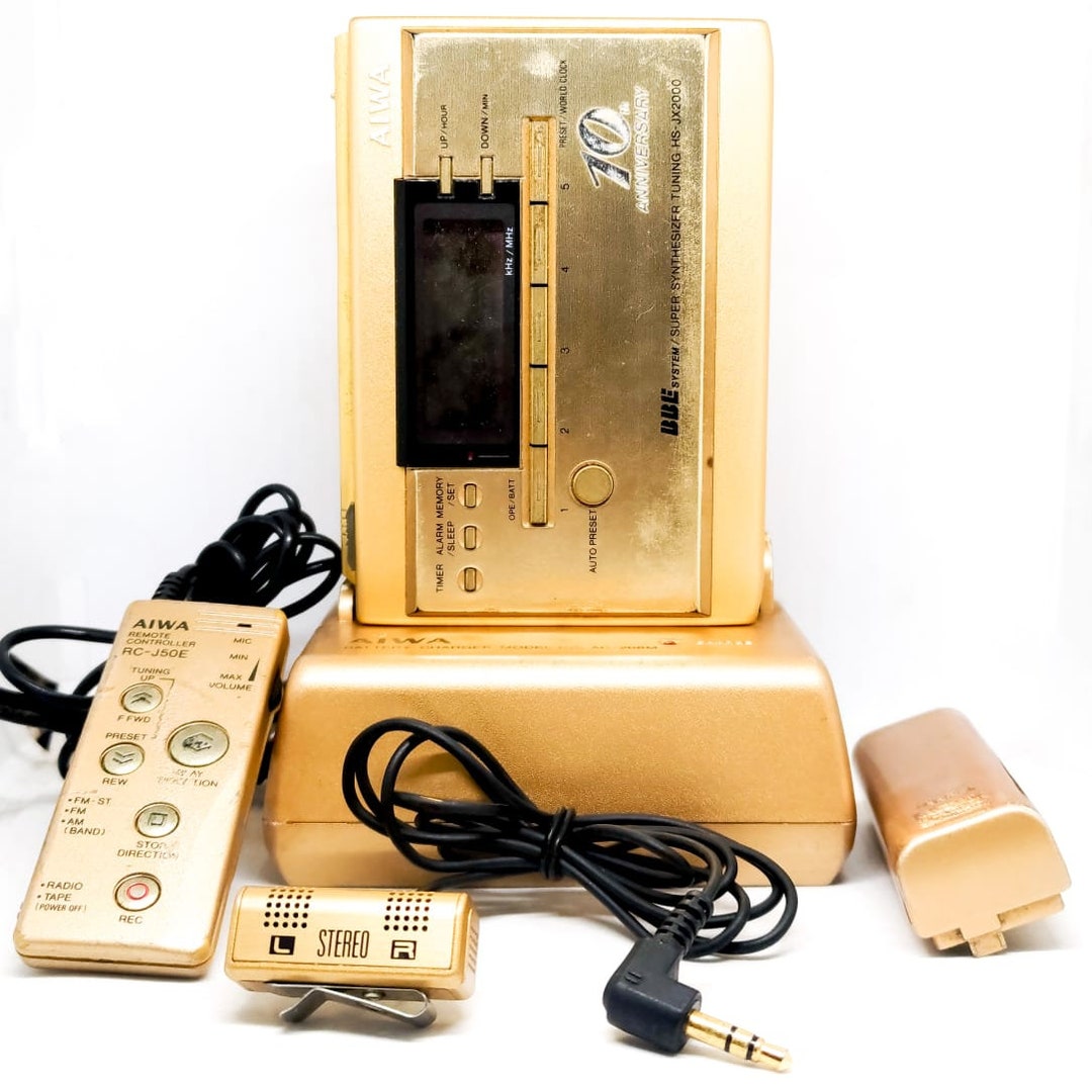 Aiwa Walkman Cassette Tape Player HSJX2000 10th Anniversary Etsy