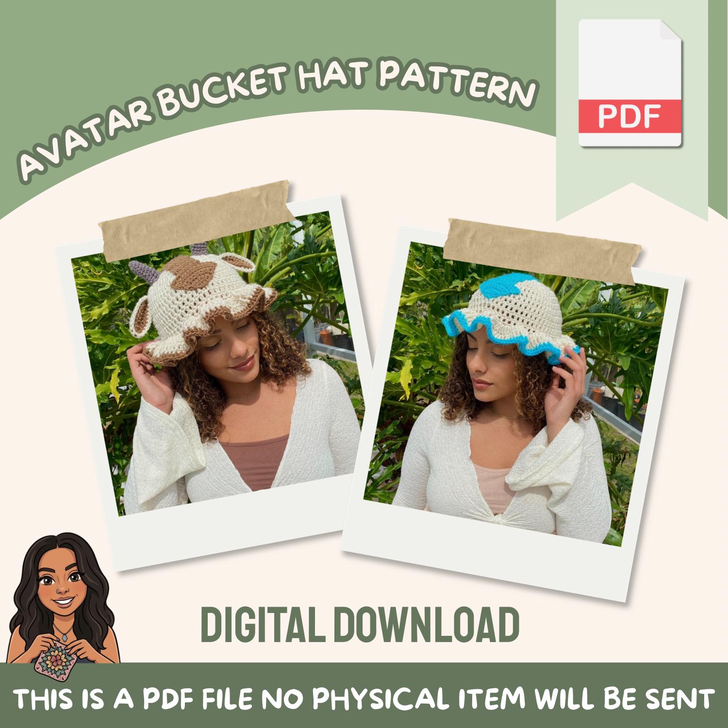 Aang and Appa Bucket Hat Crochet Pattern