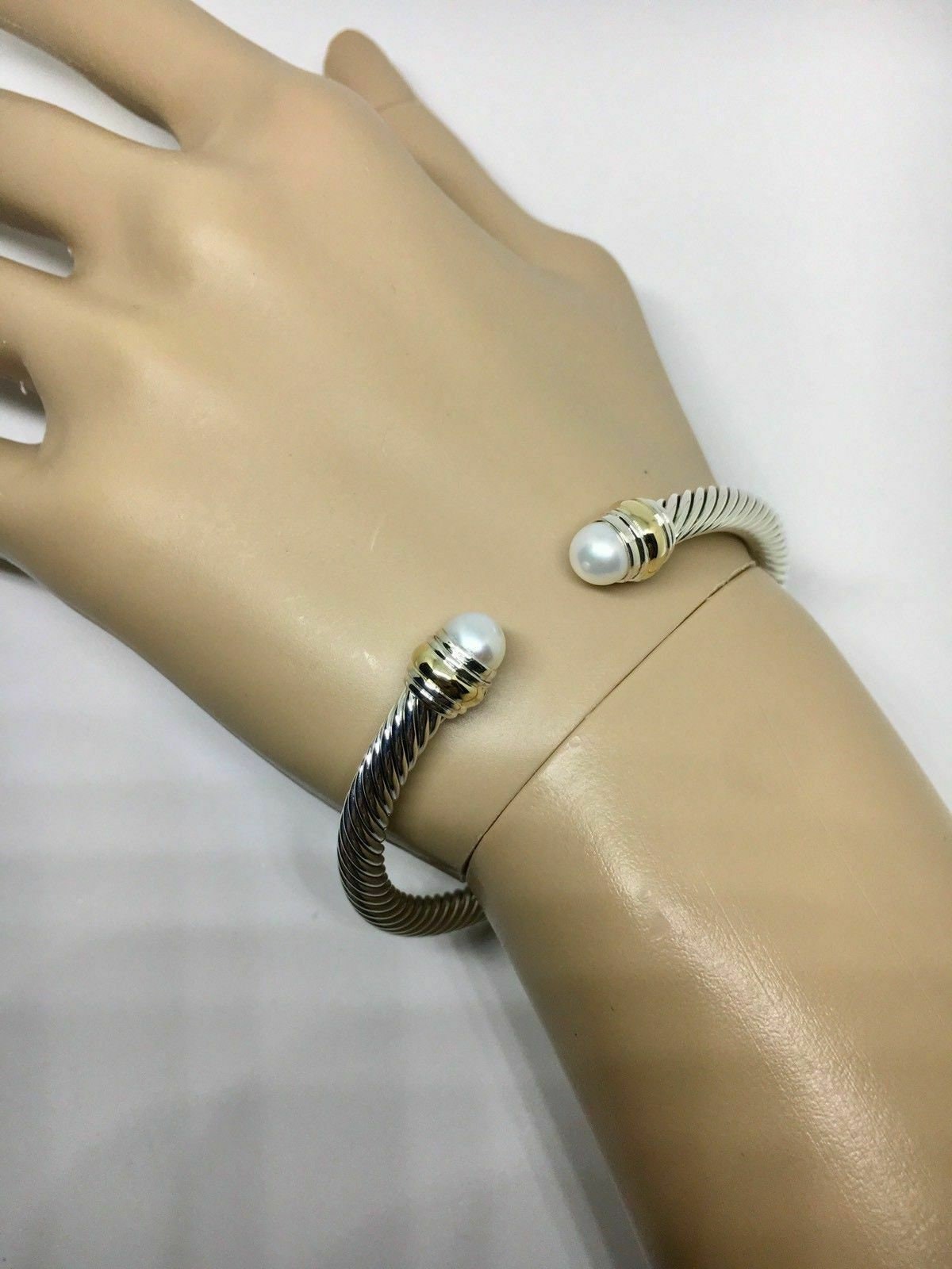 David Yurman 5mm Pearls & Gold Bracelet Etsy