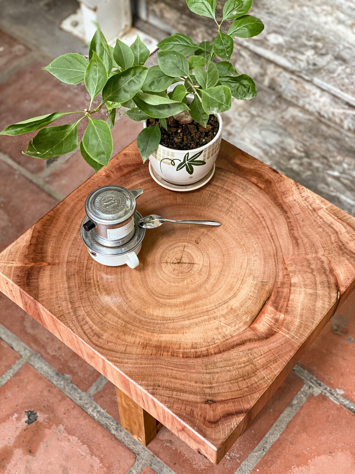 Wood Slab Coffee Table Live Edge Coffee Table Rustic Wood Etsy
