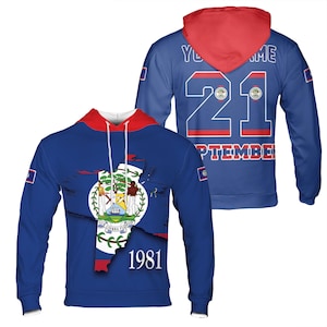 Custom Name Patriotic Philippines Coat of Arms Hoodie S-5XL