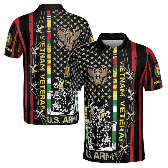 Mens Vietnam Veteran Shirt - Army Mens Vietnam Veteran Shirt - Army