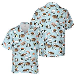Funny Japanese Cuisine Sushi Japanese Food Hawaiian Shirt S-5XL